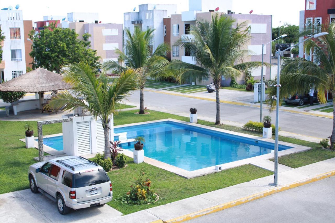 Relajante Y Acogedor Apartamento Con Alberca En Cancun Bagian luar foto