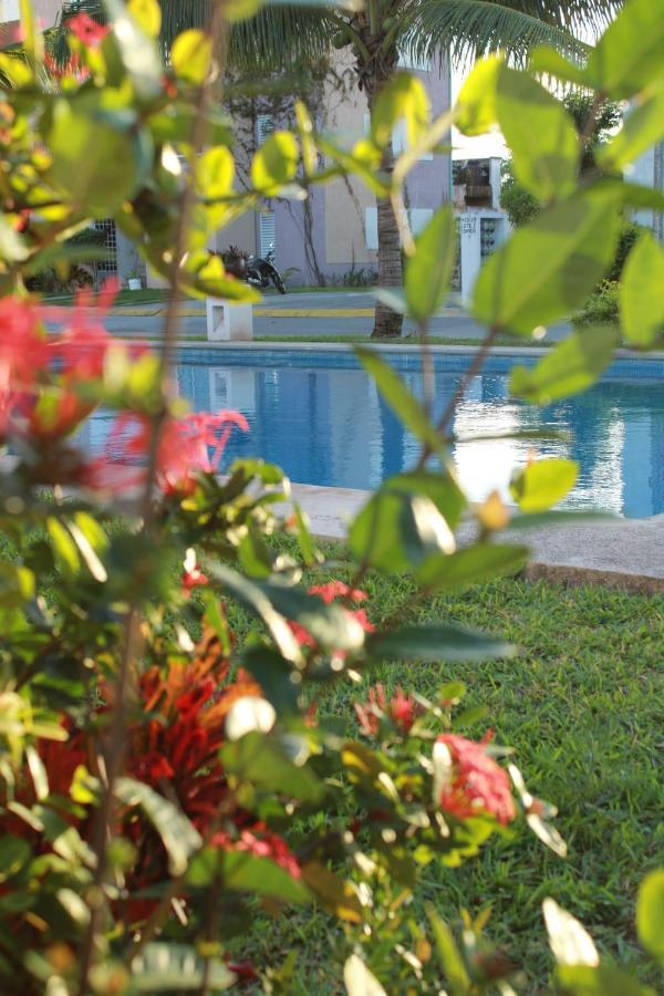 Relajante Y Acogedor Apartamento Con Alberca En Cancun Bagian luar foto
